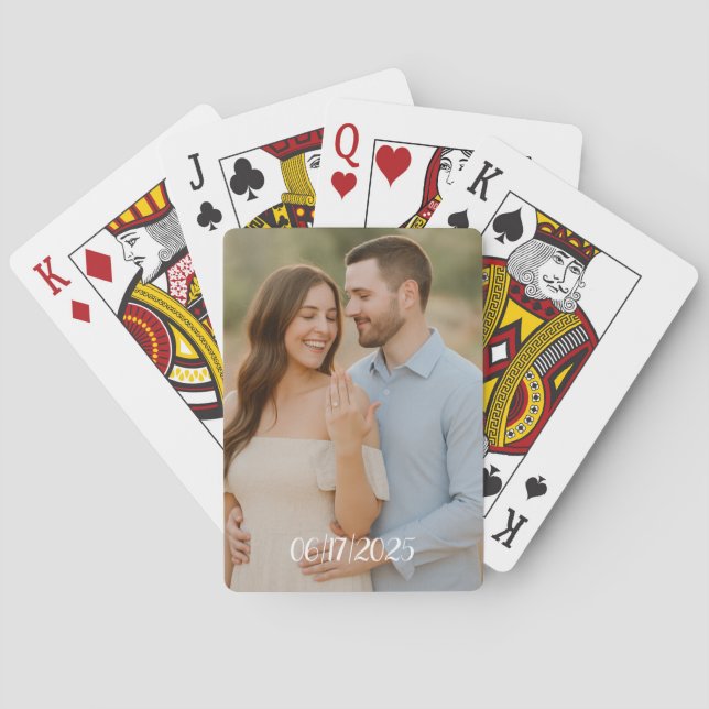 Personalised Wedding Favour Playing Cards  (Back)
