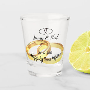 Personalised Wedding Favour Shot Glass