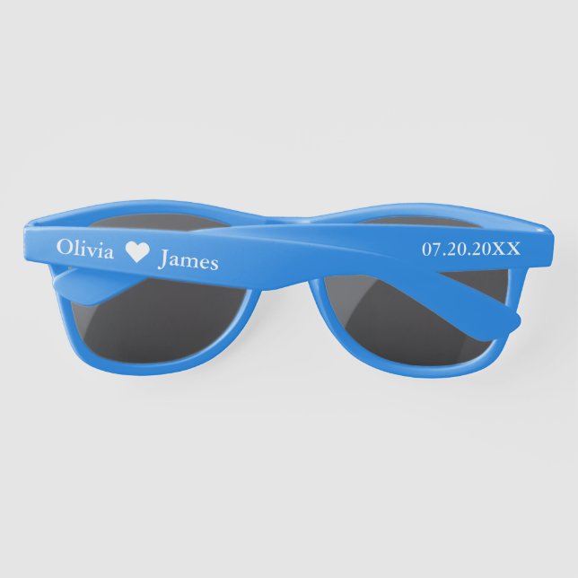 Personalised Wedding Favour  Sunglasses (Back)