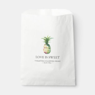 Personalised Wedding Favours Bags Pineapple 