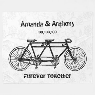 personalised wedding gift fleece blanket