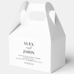 Personalised Wedding Gifts Modern Wedding Welcome Favour Box