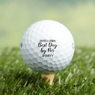 Personalised Wedding Golf Balls - Best Day by Par