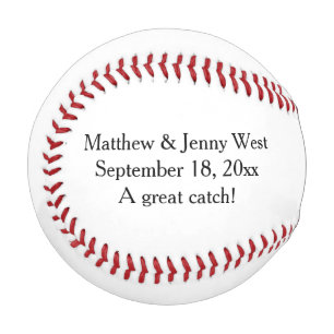 Personalised Wedding Groomsmen Ring Bearer Baseball