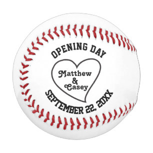 Personalised Wedding Groomsmen Ring Bearer Favour Baseball