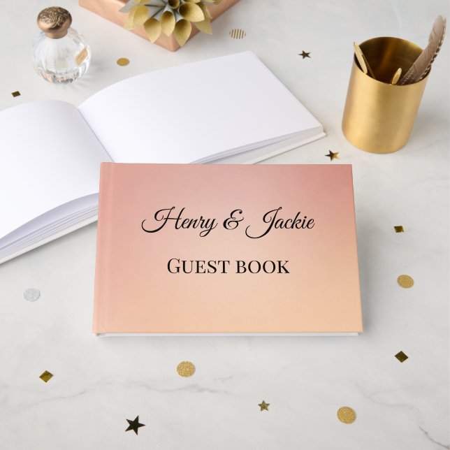 Personalised Wedding Guest Book (Front Open)