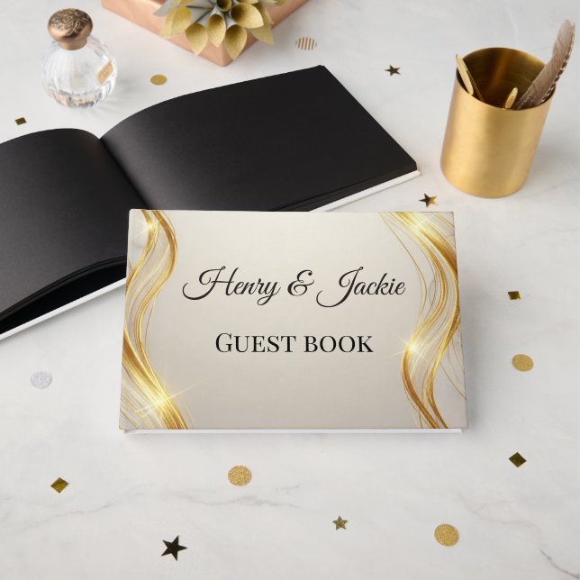 Personalised Wedding Guest Book (Front Open)