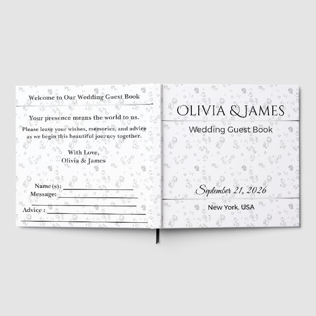 Personalised Wedding Guest Book | Elegant Classic (Full)