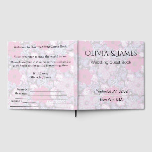Personalised Wedding Guest Book Romantic Keepsak