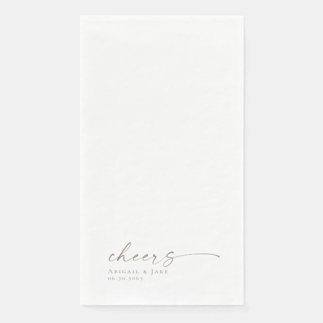 Personalised Wedding Guest Napkins (Front)