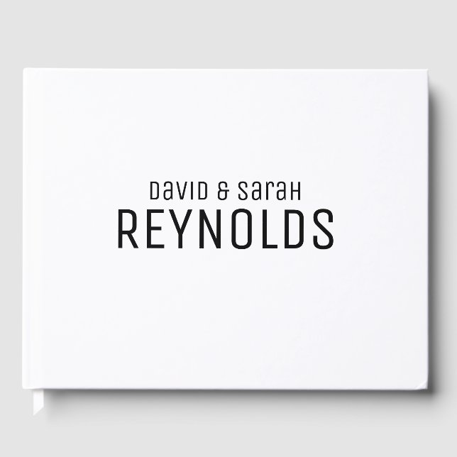 Personalised Wedding Guestbook (Front)