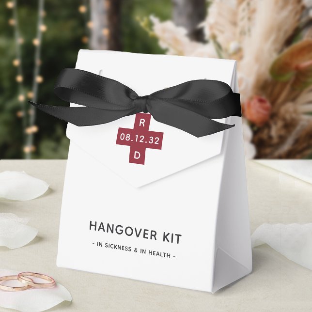 Personalised Wedding Hangover Relief Kit Favour Box (Creator Uploaded)