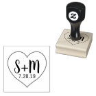 Personalised Wedding Heart Stamp with Initials