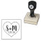 Personalised Wedding Heart Stamp with Initials