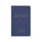 Personalised Wedding His Vows Book Navy Blue Gold