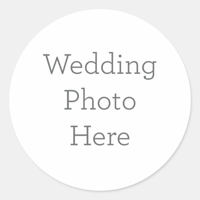 Personalised Wedding Image Sticker (Front)