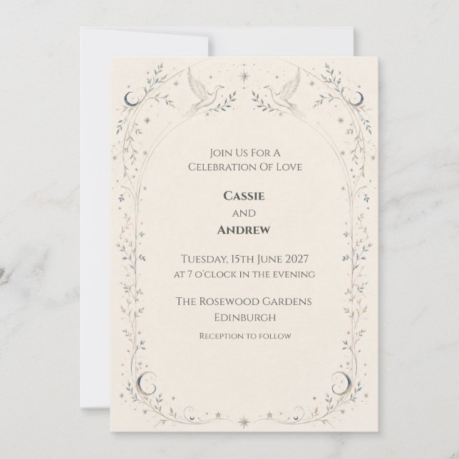 Personalised Wedding Invitation (Front)