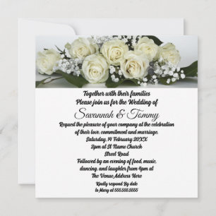 Personalised wedding invitation