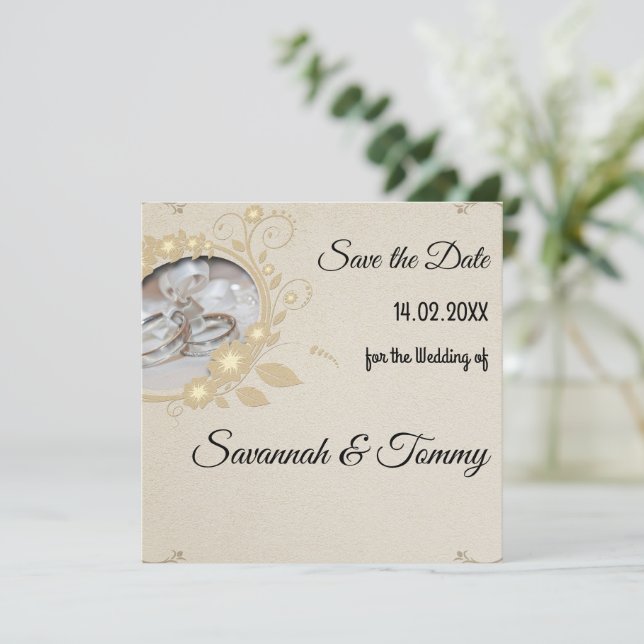 Personalised wedding invitation (Standing Front)