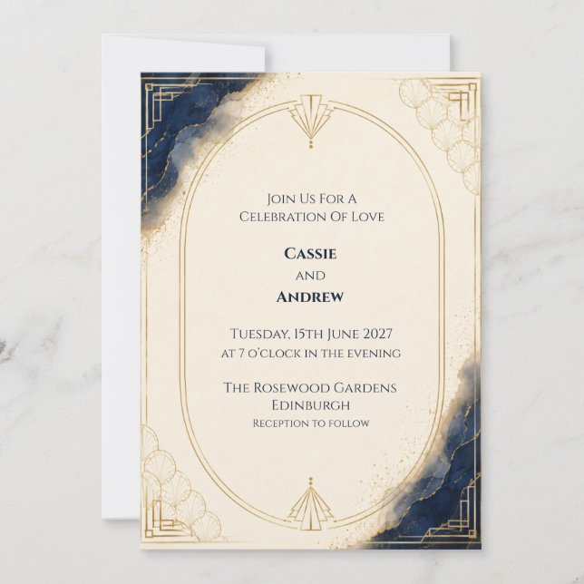 Personalised Wedding Invitation (Front)