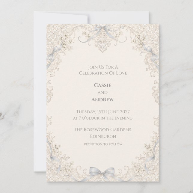 Personalised Wedding Invitation (Front)
