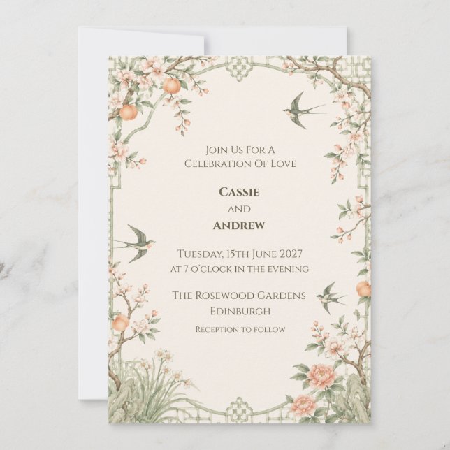 Personalised Wedding Invitation (Front)