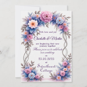 Personalised wedding invitation