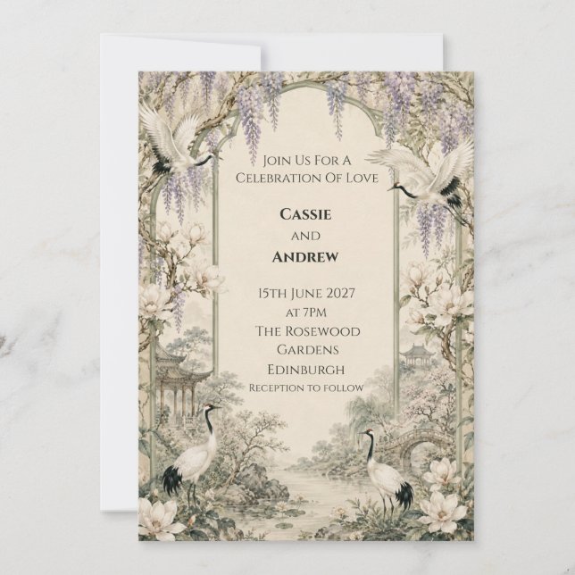 Personalised Wedding Invitation (Front)