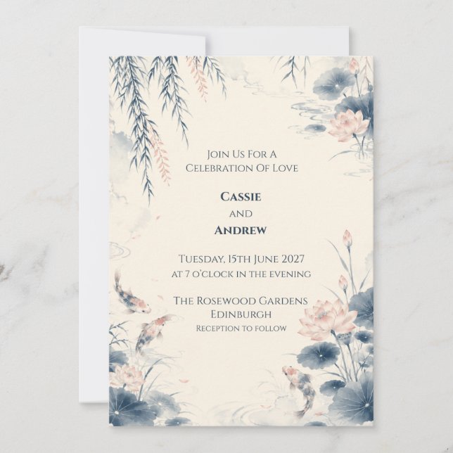 Personalised Wedding Invitation (Front)