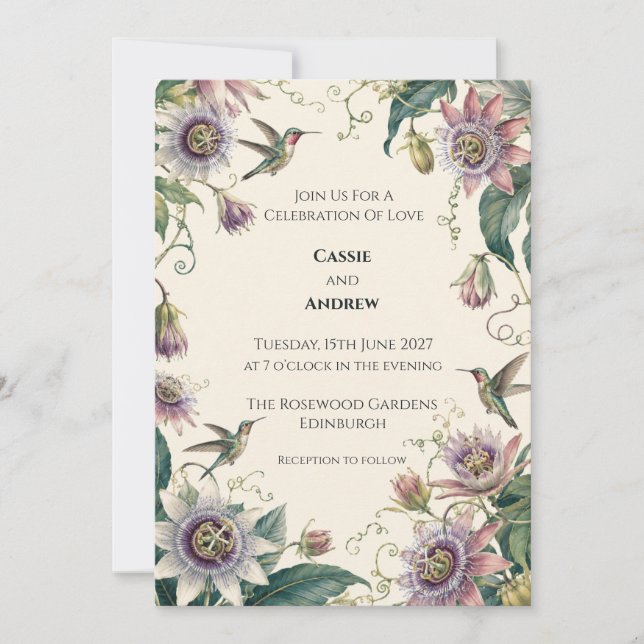 Personalised Wedding Invitation (Front)