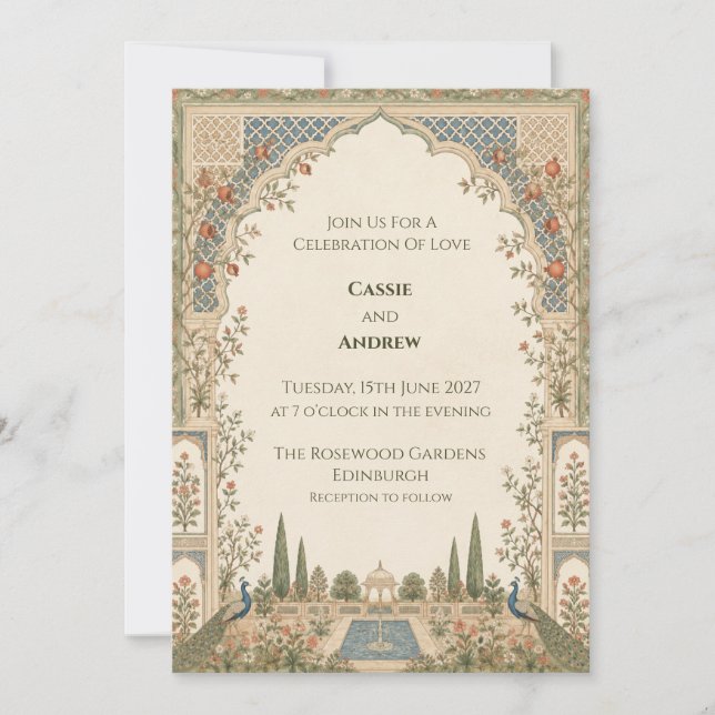 Personalised Wedding Invitation (Front)