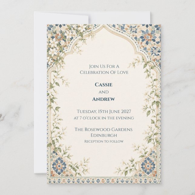Personalised Wedding Invitation (Front)