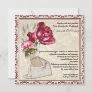Personalised wedding invitation