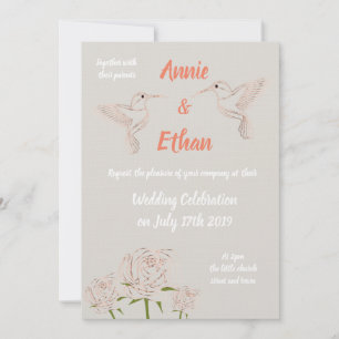 Personalised wedding invitation