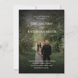Personalised Wedding Invitation with Couple's Phot
