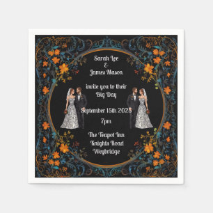 Personalised Wedding Invitations and Invites Napkin