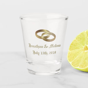 Personalised Wedding Keepsake Shot Glass