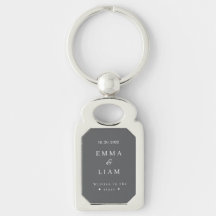 Personalised Wedding Keychain Written in the Stars