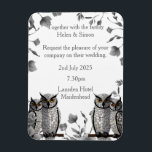 Personalised Wedding  Magnet<br><div class="desc">Personalised Wedding Invitation on a white background . Change everything on this template as needed with just a couple of clicks.</div>