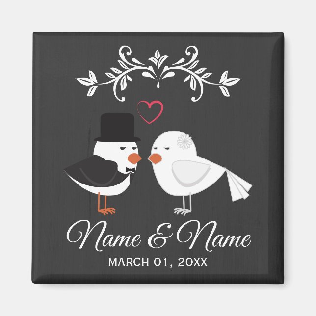 Personalised Wedding Magnet (Front)
