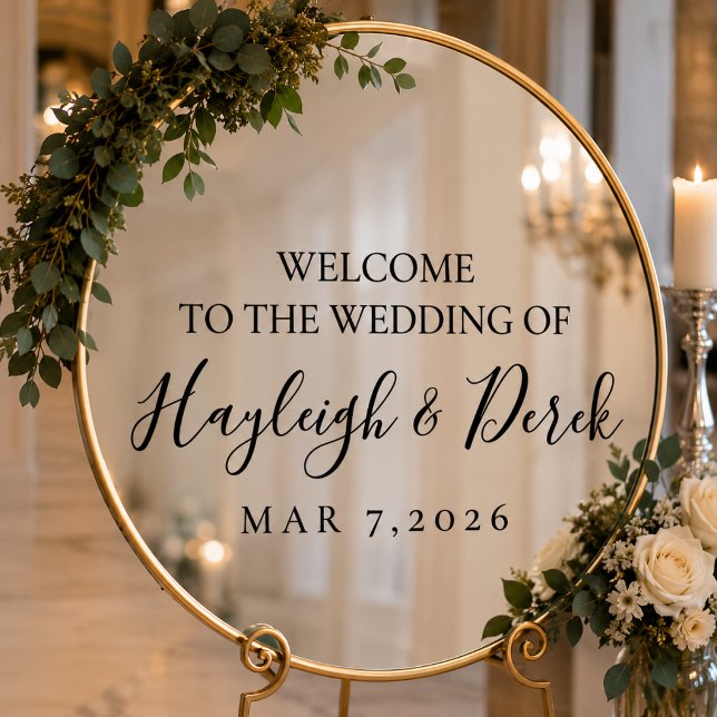 Personalised Wedding Mirror Decal | Custom Wedding (Creator Uploaded)