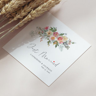 Personalised Wedding Napkins - Just Married