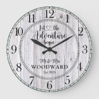 Personalised Wedding Newlyweds Adventure Begins