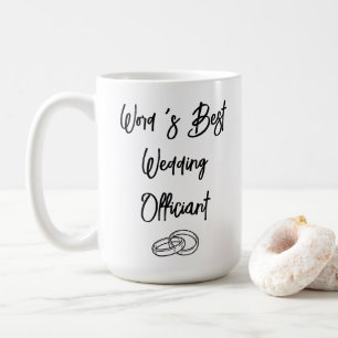 Personalised Wedding Officiant Gift From Couple Coffee Mug