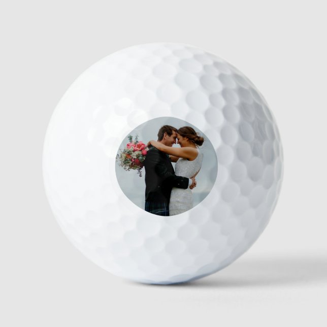 Personalised Wedding or Anniversary Custom Photo Golf Balls (Front)