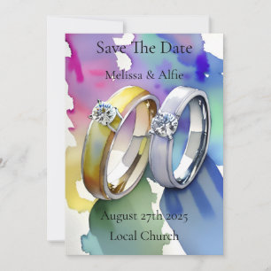 Personalised wedding or engagement Invitation