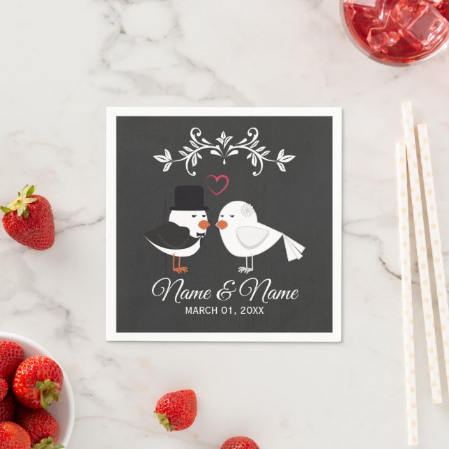 Personalised Wedding Paper Napkin (Insitu)