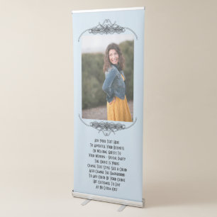 Personalised Wedding Party Or Advertising Photo Retractable Banner
