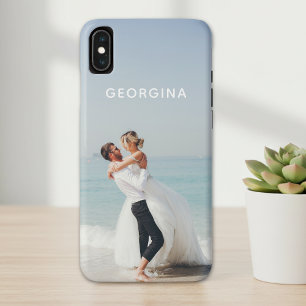 Personalised Wedding Photo and Name iPhone XS Max Case