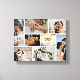 Personalised Wedding Photo Canvas Print